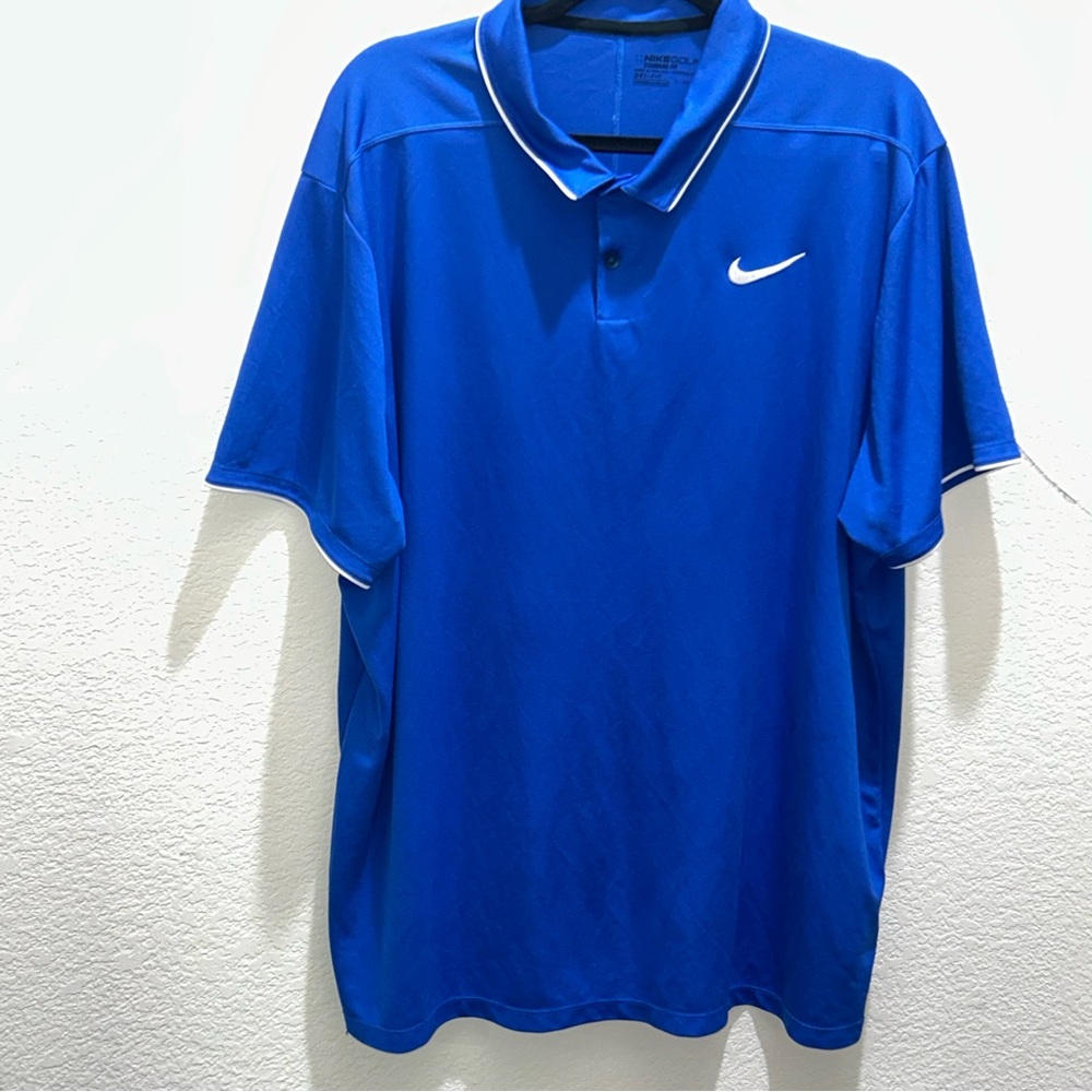 Nike Golf Standard Fit Men's Vibrant Blue Polo Shirt - Picture 1 of 6